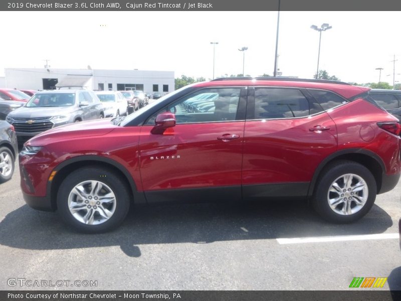 Cajun Red Tintcoat / Jet Black 2019 Chevrolet Blazer 3.6L Cloth AWD