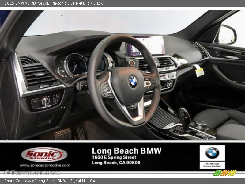 Phytonic Blue Metallic / Black 2019 BMW X3 sDrive30i