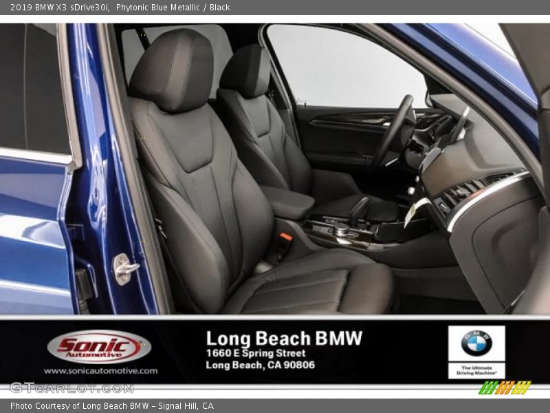 Phytonic Blue Metallic / Black 2019 BMW X3 sDrive30i