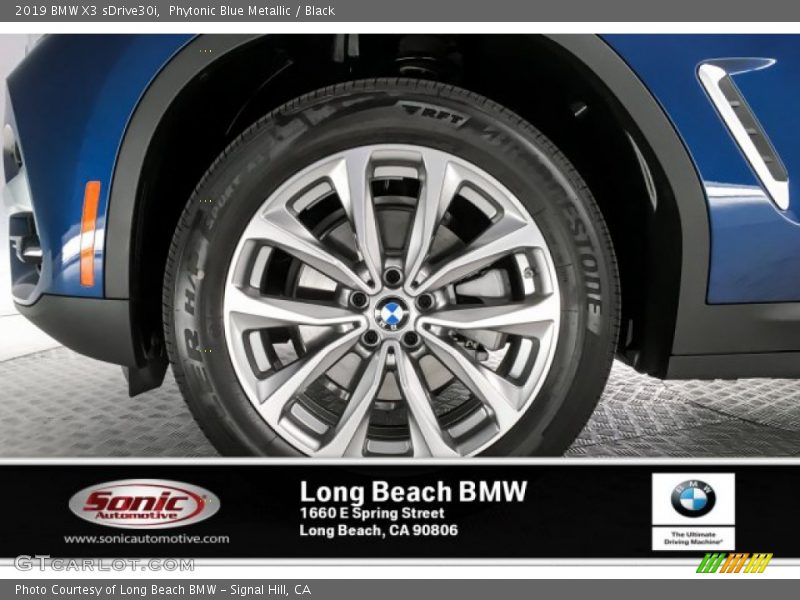Phytonic Blue Metallic / Black 2019 BMW X3 sDrive30i