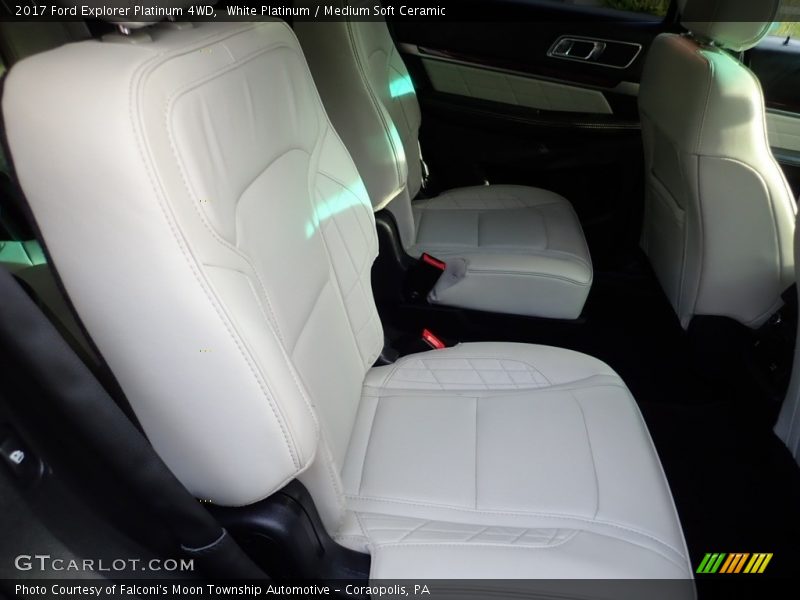 White Platinum / Medium Soft Ceramic 2017 Ford Explorer Platinum 4WD