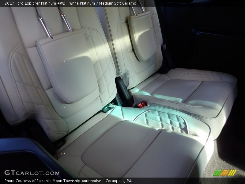 White Platinum / Medium Soft Ceramic 2017 Ford Explorer Platinum 4WD