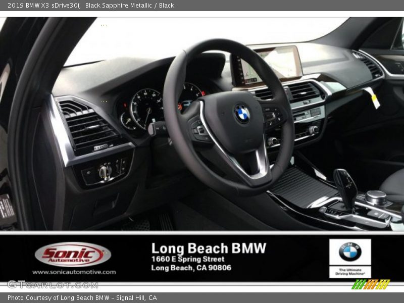 Black Sapphire Metallic / Black 2019 BMW X3 sDrive30i