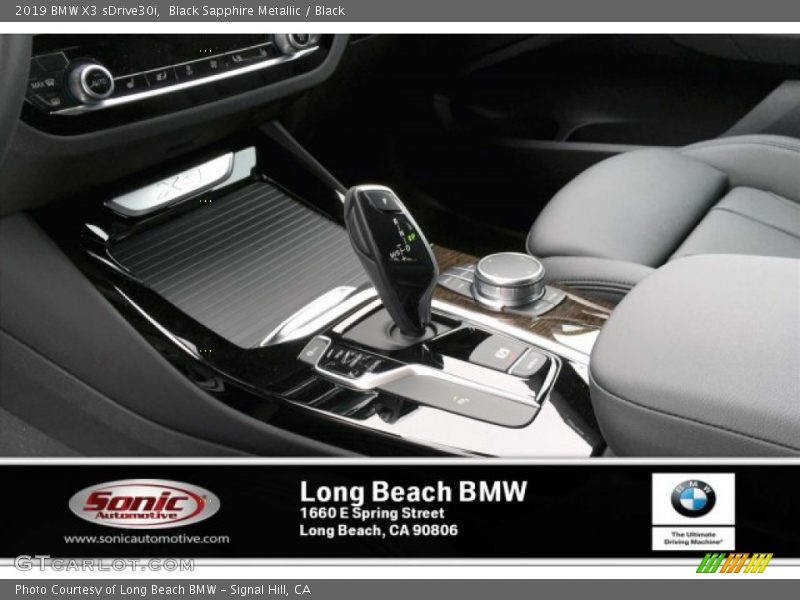 Black Sapphire Metallic / Black 2019 BMW X3 sDrive30i