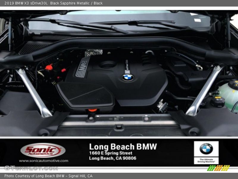 Black Sapphire Metallic / Black 2019 BMW X3 sDrive30i