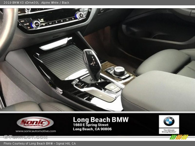 Alpine White / Black 2019 BMW X3 sDrive30i