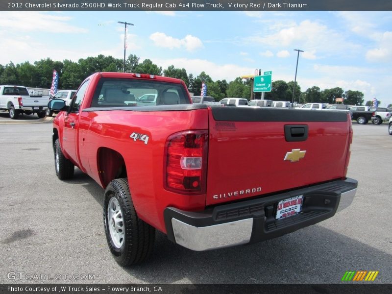 Victory Red / Dark Titanium 2012 Chevrolet Silverado 2500HD Work Truck Regular Cab 4x4 Plow Truck