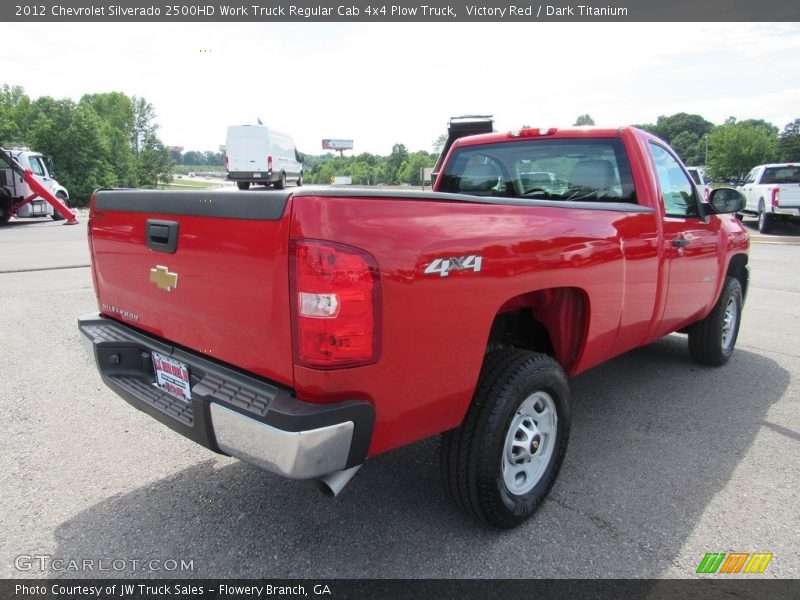 Victory Red / Dark Titanium 2012 Chevrolet Silverado 2500HD Work Truck Regular Cab 4x4 Plow Truck