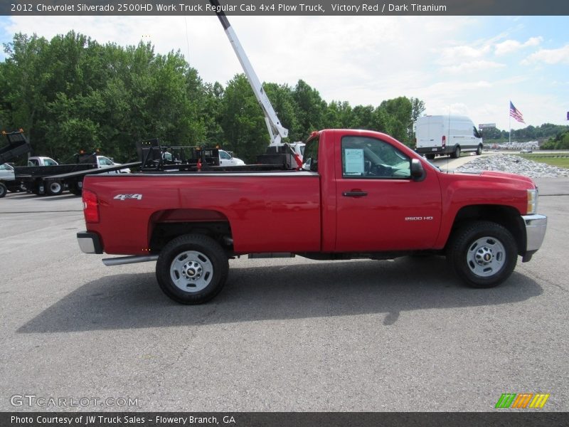 Victory Red / Dark Titanium 2012 Chevrolet Silverado 2500HD Work Truck Regular Cab 4x4 Plow Truck