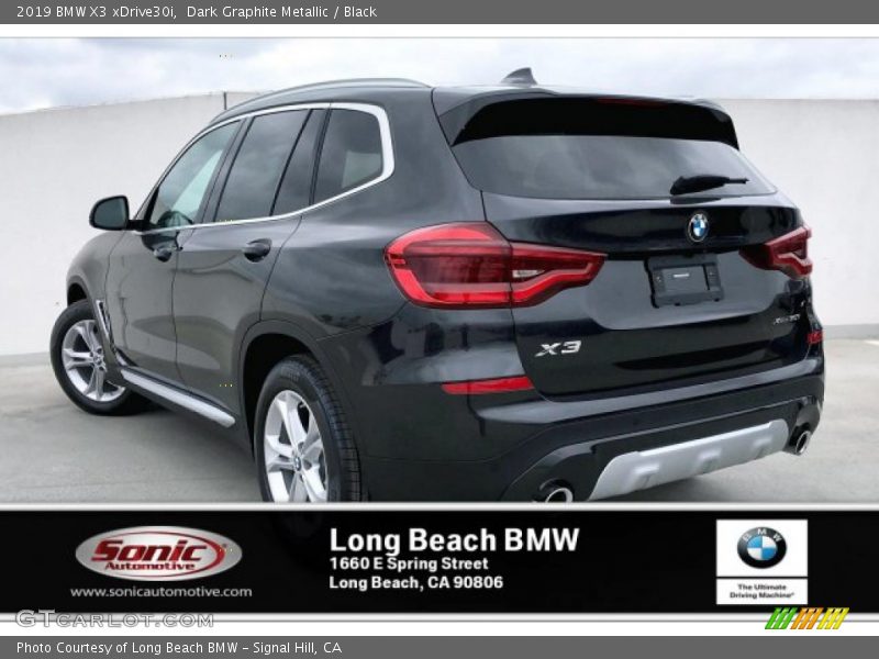 Dark Graphite Metallic / Black 2019 BMW X3 xDrive30i