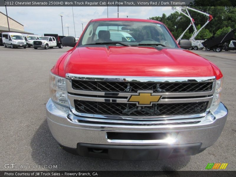Victory Red / Dark Titanium 2012 Chevrolet Silverado 2500HD Work Truck Regular Cab 4x4 Plow Truck