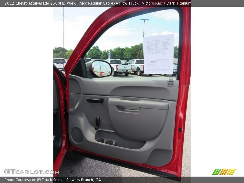 Victory Red / Dark Titanium 2012 Chevrolet Silverado 2500HD Work Truck Regular Cab 4x4 Plow Truck