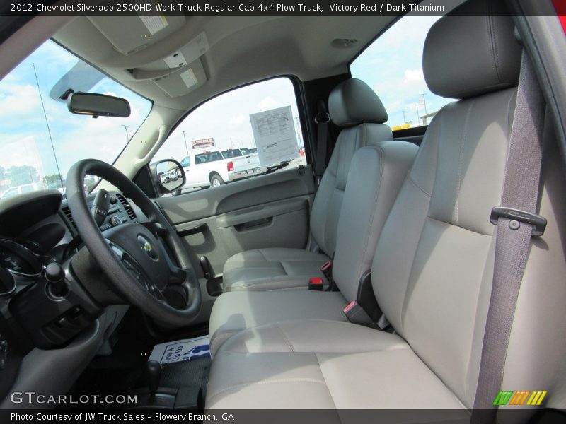 Victory Red / Dark Titanium 2012 Chevrolet Silverado 2500HD Work Truck Regular Cab 4x4 Plow Truck