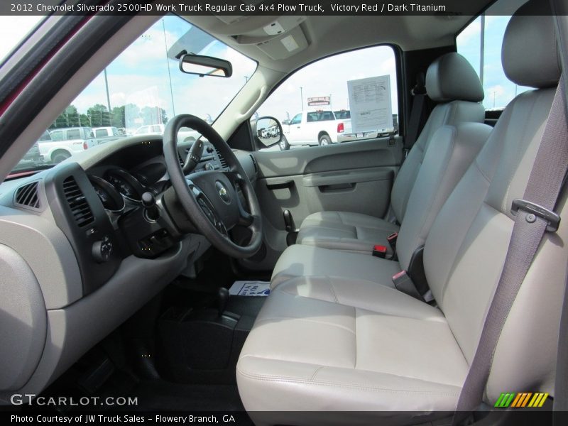 Victory Red / Dark Titanium 2012 Chevrolet Silverado 2500HD Work Truck Regular Cab 4x4 Plow Truck