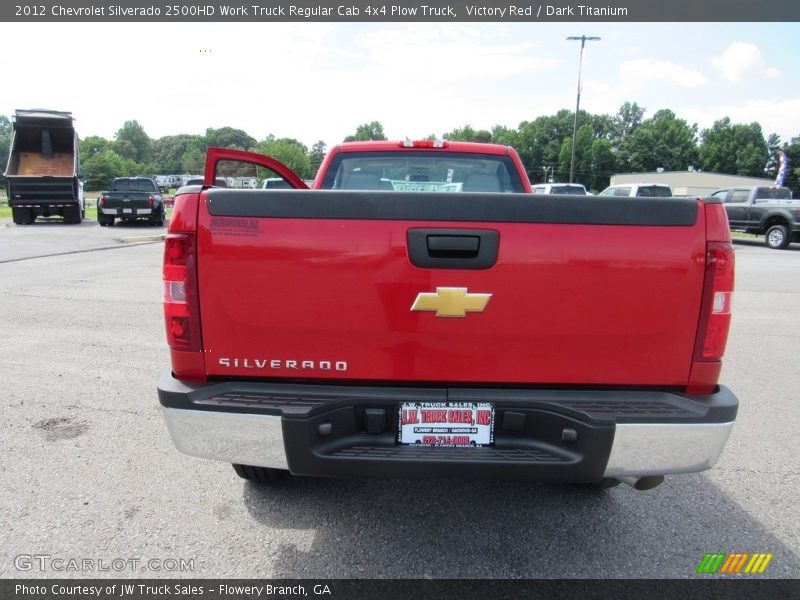 Victory Red / Dark Titanium 2012 Chevrolet Silverado 2500HD Work Truck Regular Cab 4x4 Plow Truck