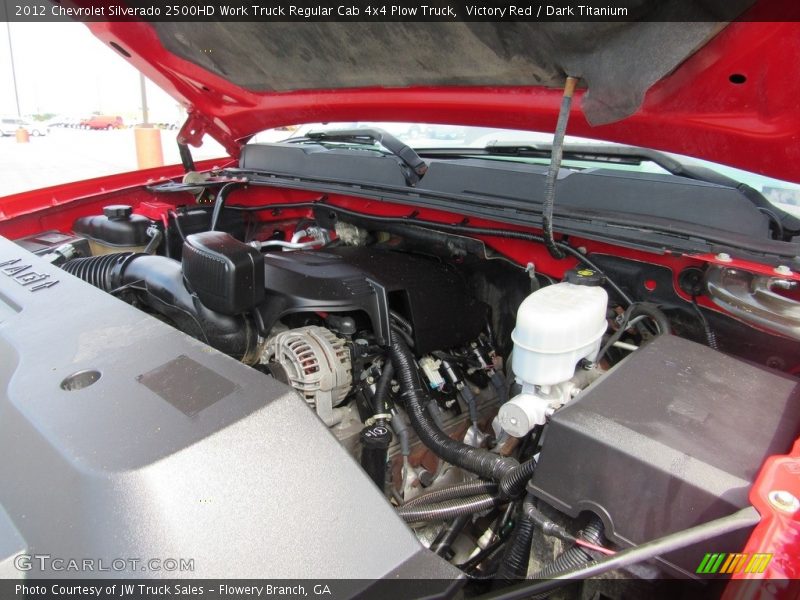 Victory Red / Dark Titanium 2012 Chevrolet Silverado 2500HD Work Truck Regular Cab 4x4 Plow Truck