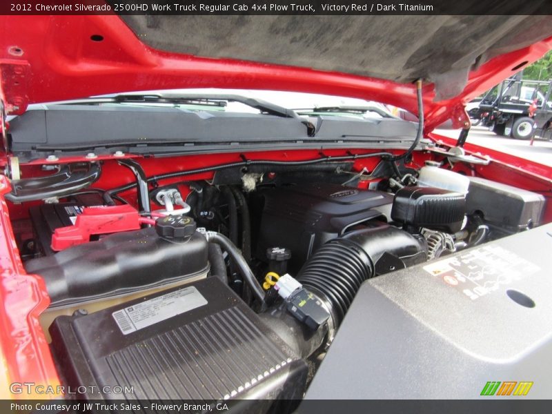 Victory Red / Dark Titanium 2012 Chevrolet Silverado 2500HD Work Truck Regular Cab 4x4 Plow Truck