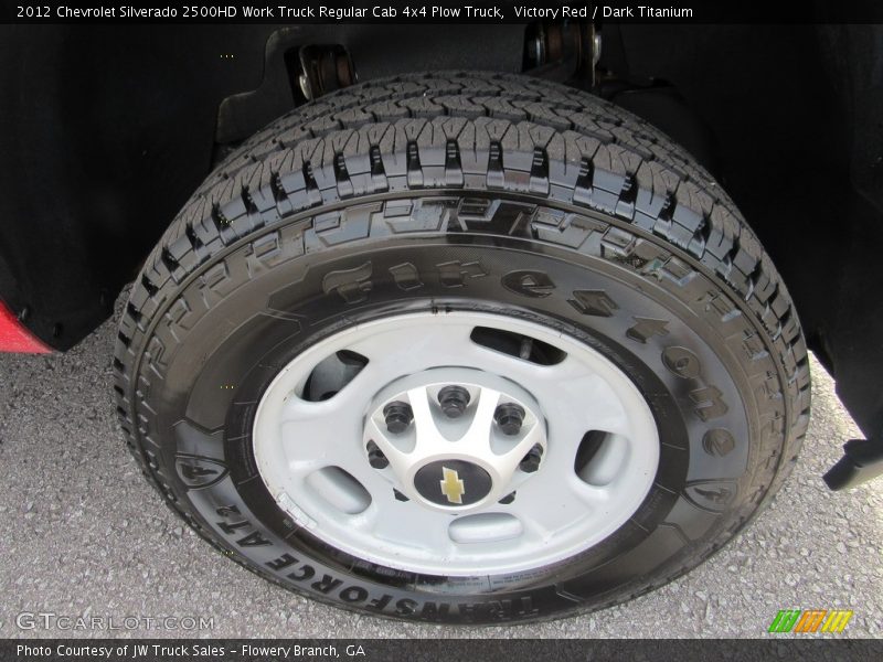 Victory Red / Dark Titanium 2012 Chevrolet Silverado 2500HD Work Truck Regular Cab 4x4 Plow Truck