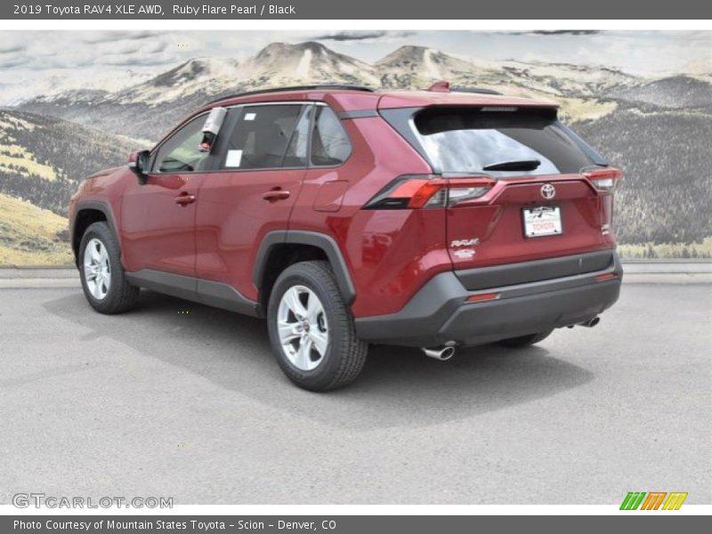 Ruby Flare Pearl / Black 2019 Toyota RAV4 XLE AWD