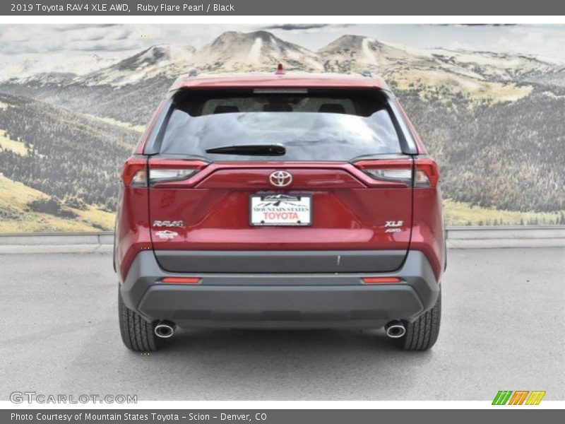 Ruby Flare Pearl / Black 2019 Toyota RAV4 XLE AWD