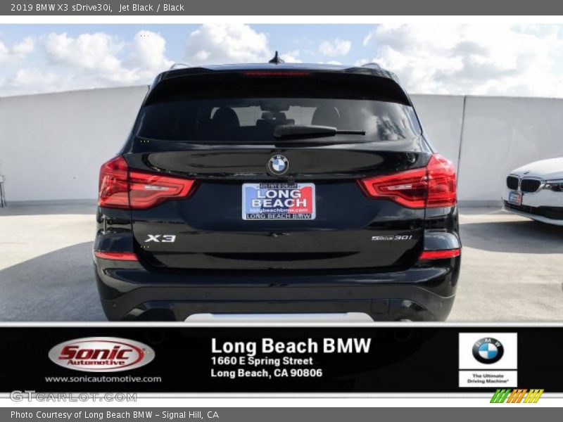 Jet Black / Black 2019 BMW X3 sDrive30i