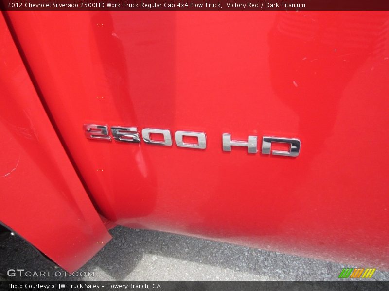 Victory Red / Dark Titanium 2012 Chevrolet Silverado 2500HD Work Truck Regular Cab 4x4 Plow Truck