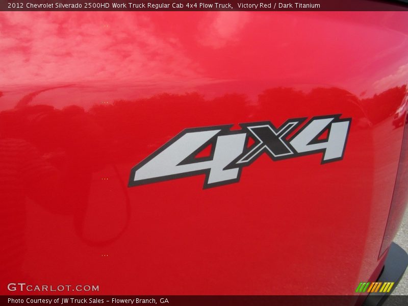Victory Red / Dark Titanium 2012 Chevrolet Silverado 2500HD Work Truck Regular Cab 4x4 Plow Truck