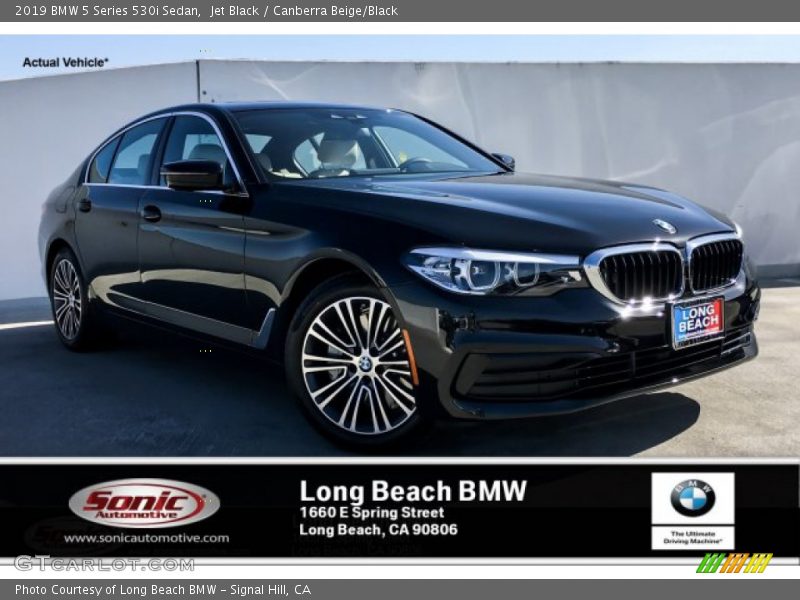 Jet Black / Canberra Beige/Black 2019 BMW 5 Series 530i Sedan