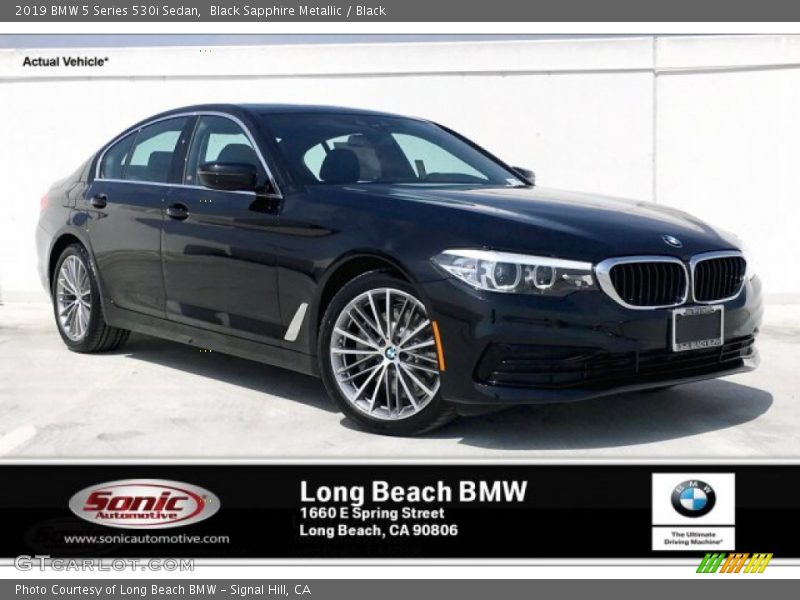 Black Sapphire Metallic / Black 2019 BMW 5 Series 530i Sedan