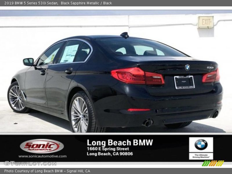 Black Sapphire Metallic / Black 2019 BMW 5 Series 530i Sedan