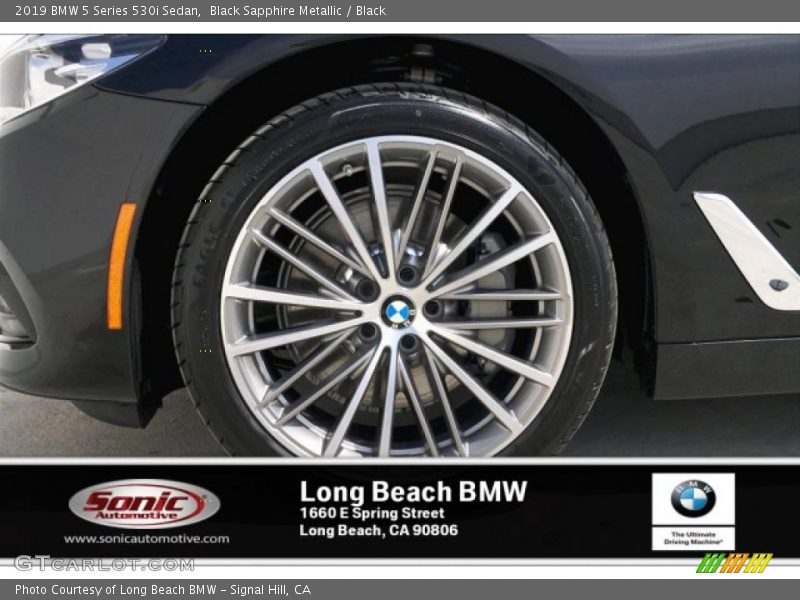 Black Sapphire Metallic / Black 2019 BMW 5 Series 530i Sedan
