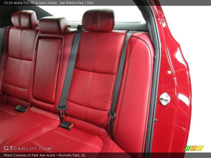 San Marino Red / Red 2018 Acura TLX V6 A-Spec Sedan