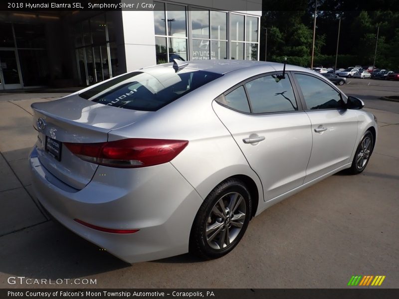 Symphony Silver / Gray 2018 Hyundai Elantra SEL