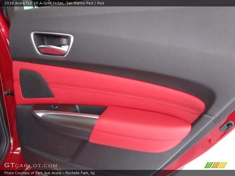 San Marino Red / Red 2018 Acura TLX V6 A-Spec Sedan