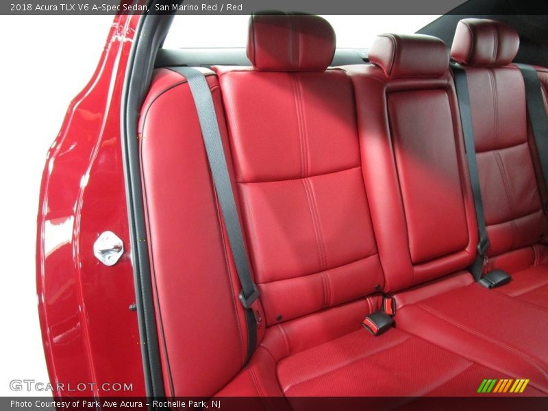 San Marino Red / Red 2018 Acura TLX V6 A-Spec Sedan