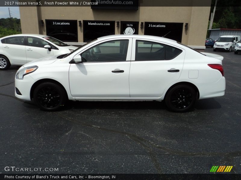 Fresh Powder White / Charcoal 2017 Nissan Versa S