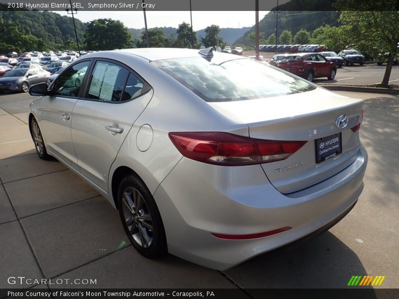 Symphony Silver / Gray 2018 Hyundai Elantra SEL