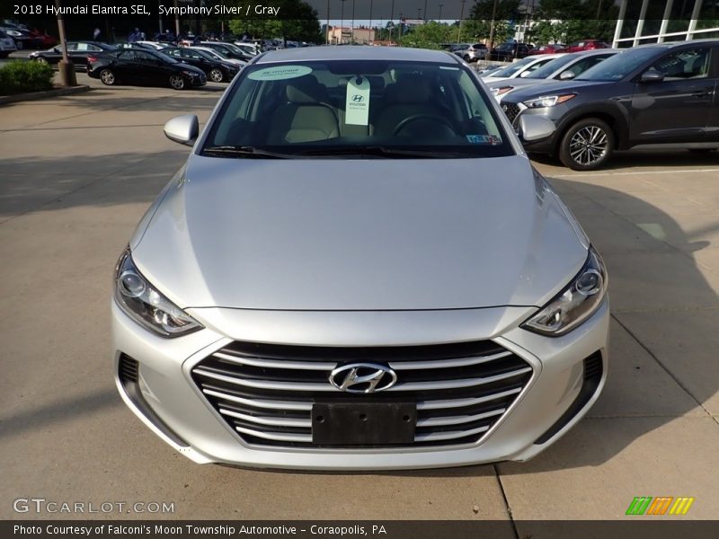 Symphony Silver / Gray 2018 Hyundai Elantra SEL
