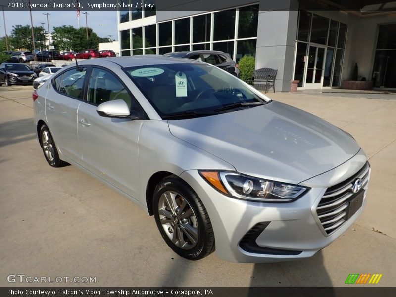 Symphony Silver / Gray 2018 Hyundai Elantra SEL