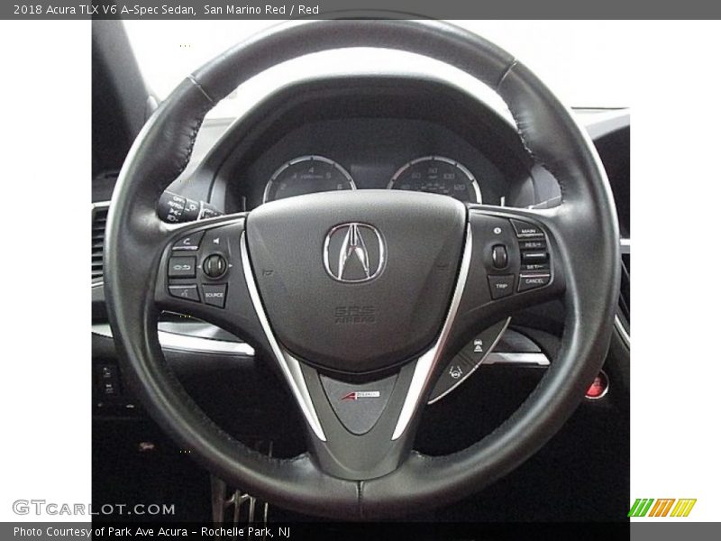 San Marino Red / Red 2018 Acura TLX V6 A-Spec Sedan