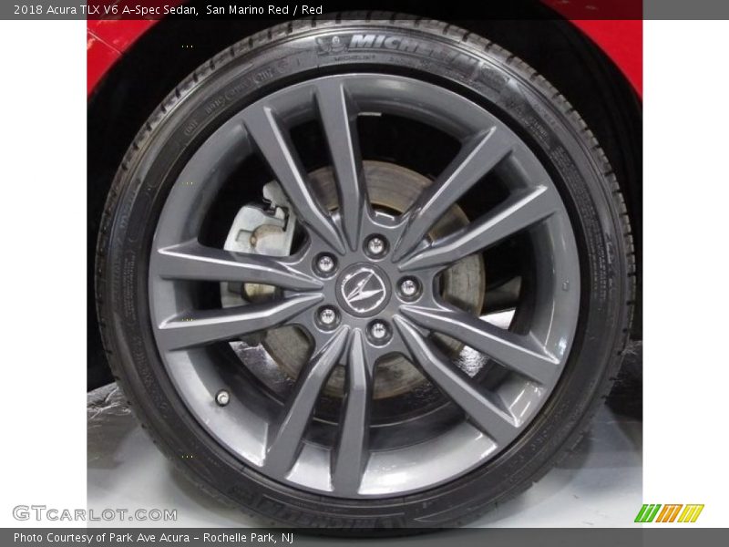 San Marino Red / Red 2018 Acura TLX V6 A-Spec Sedan