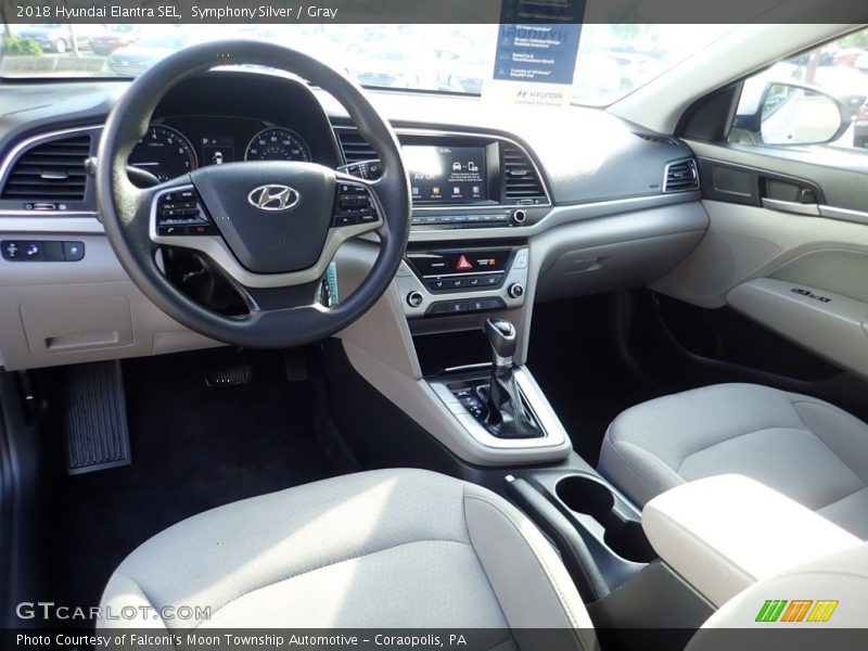 Symphony Silver / Gray 2018 Hyundai Elantra SEL