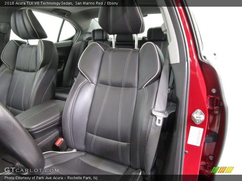 San Marino Red / Ebony 2018 Acura TLX V6 Technology Sedan