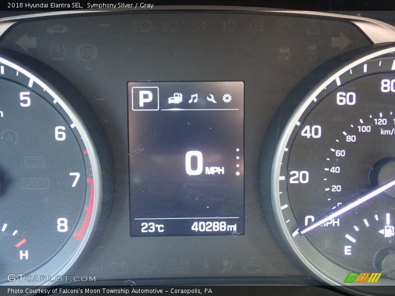 Symphony Silver / Gray 2018 Hyundai Elantra SEL