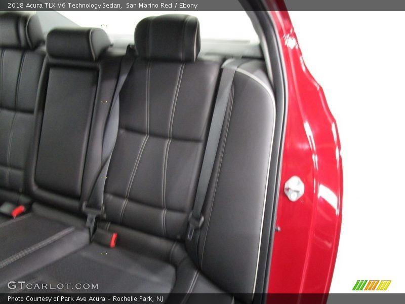 San Marino Red / Ebony 2018 Acura TLX V6 Technology Sedan