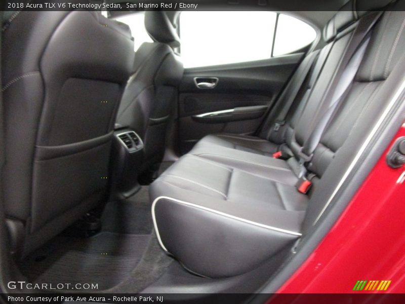 San Marino Red / Ebony 2018 Acura TLX V6 Technology Sedan