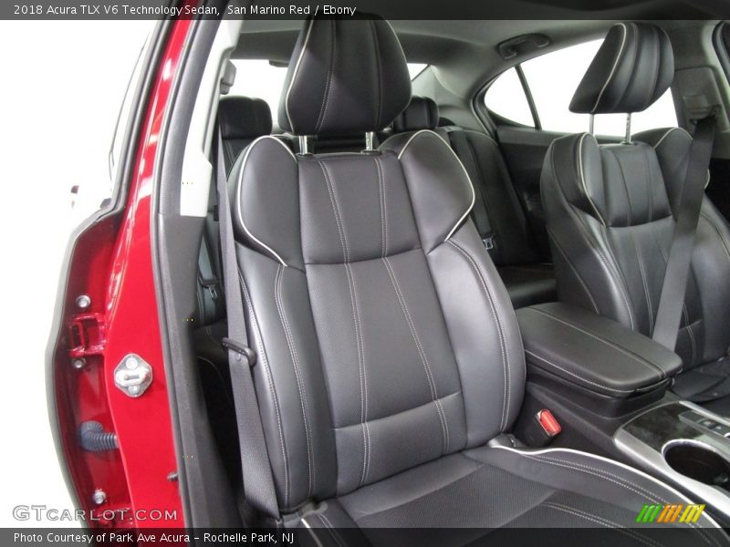 San Marino Red / Ebony 2018 Acura TLX V6 Technology Sedan