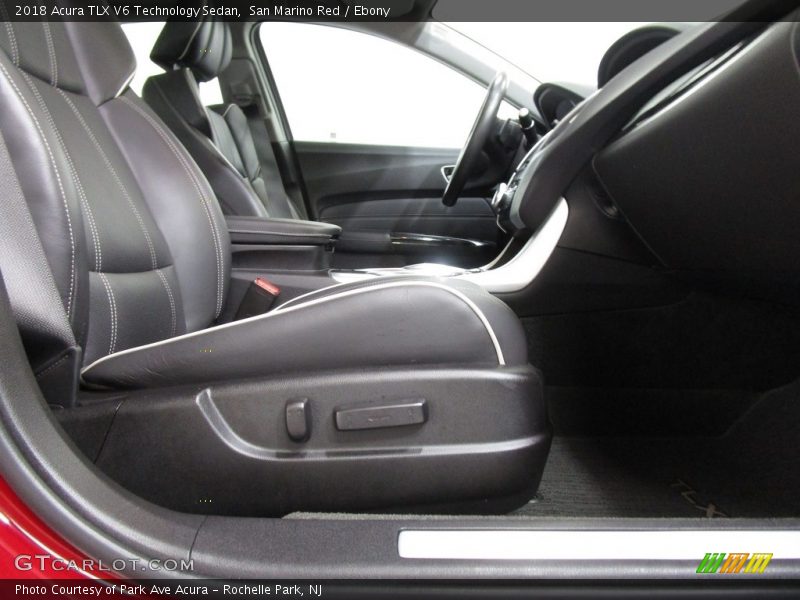 San Marino Red / Ebony 2018 Acura TLX V6 Technology Sedan