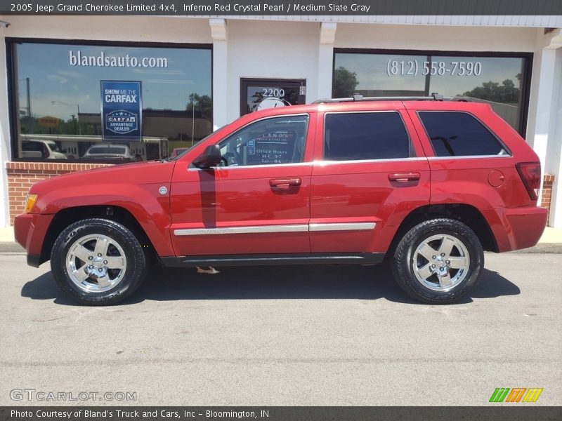 Inferno Red Crystal Pearl / Medium Slate Gray 2005 Jeep Grand Cherokee Limited 4x4