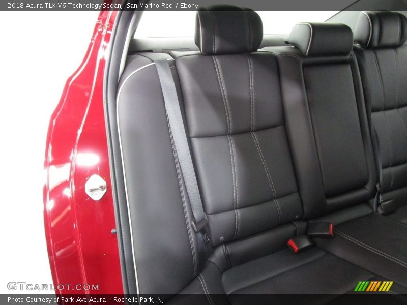 San Marino Red / Ebony 2018 Acura TLX V6 Technology Sedan